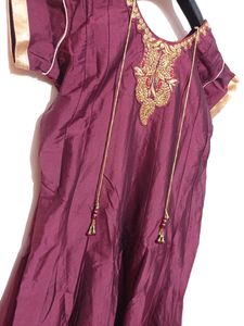Brown Colour Silk Cotton