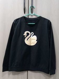Black Swan Embellished Sweatshirt