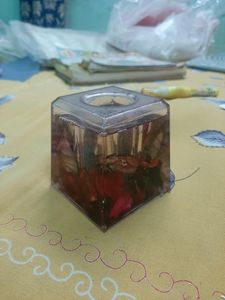Pen Stand With Dried Rose Petals