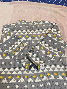 Collard V Neck 3 Qtr Slv Kurti