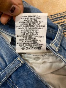 Light Wash Denim Skinny Jeans