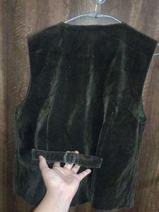Green Trench Coat/ Vest