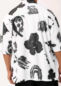 Printed OverSized Short Sleeve Shirt