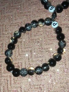 Custom Initial Beaded Bracelet Set