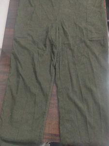 Green Cotton Dungaree