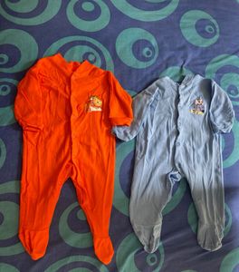 Pack Of 2 Romper Suites - 3-6 Months Baby
