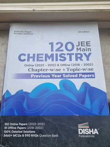 JEE Main Chemistry Solved Papers Disha Publication