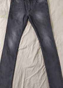 Here And Now Mens Slim Fit Grey Jeans