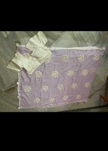 Lilac Saree With Blouse