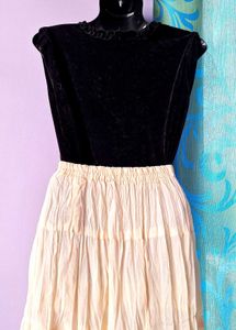 Vintage Velvet Ruffle Top