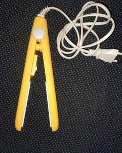 Mini Yellow Hair Straightener
