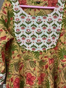 Pure Cotton Fully Flare Kurta Set For M