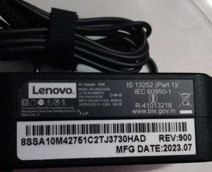 LENOVO LAPTOP CHARGER 65W