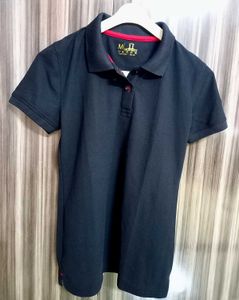 Classic Black Polo Top