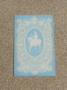 Vintage D&#39;ORSAY Le Dandy Perfume Card