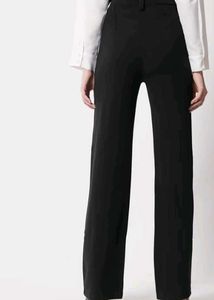 Vintage Inspired Black Wide Leg Trousers