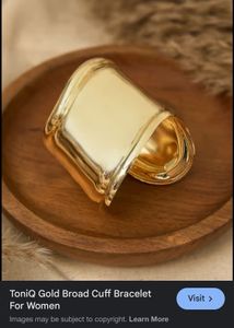 ToniQ Gold Cuff Bracelet