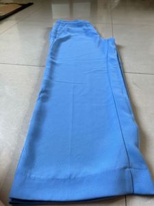 Blue High-Waisted Trousers
