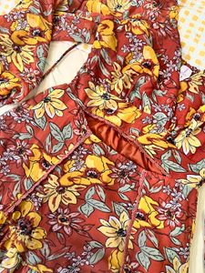 Floral Print Mini Dress