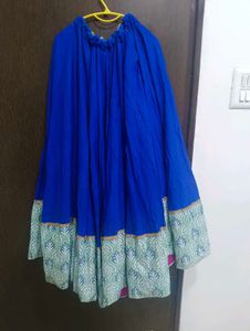 Blue Ethnic Skirt
