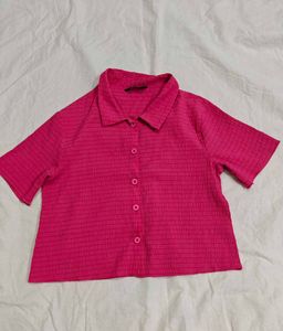 Pink Casual Shirt For Women