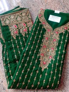 Emerald Green Embroidered Salwar Kameez Suit