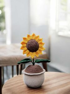 Crochet Potted Sunflower