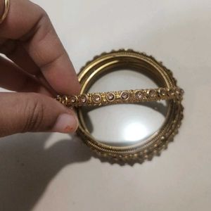 Golden Bangles Set