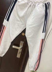 Stylish White Track Pants