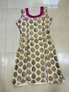 Elegant Teal &amp; Gold Anarkali Suit