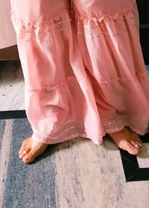 Baby Pink Sharara No Damage