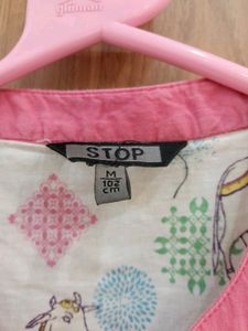 STOP Brand By Shopper&#39;s White Animal Print Kurti