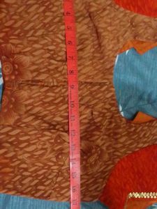 Orange saare with blouse