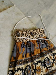 Elephant Print Ethnic Skirt