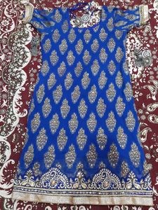 Royal Blue Colour Heavy Diamond Work Suit