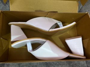 Solid Synthetic Block Heels