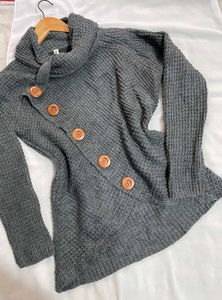 B2G2 🎁 Pinterest Stylish Grey Knit Sweater E