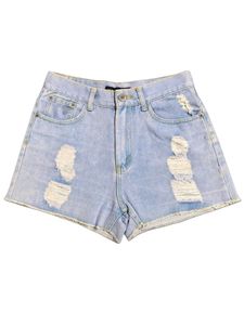 Ripped Denim Shorts