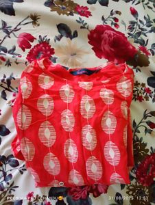 Coral Printed Kurthi