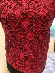 Red Lace Top