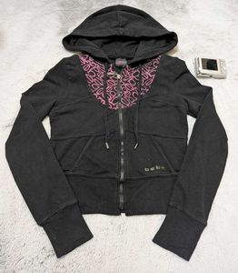 Y2K bebe monogram print Hoodie