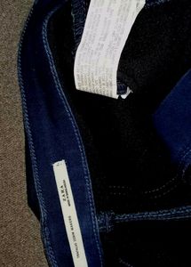 (Zara)Women Stretch Long Leg High Rise Jeans Denim