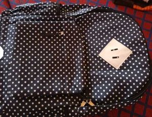 Blue Polka Dot Backpack