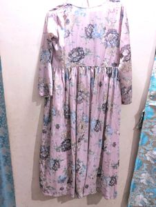 Floral Printed Georgette Kurti (Size M)