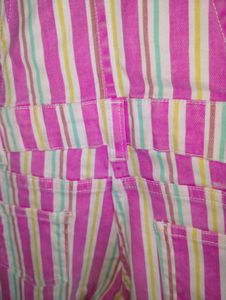 Cute Striped Overalls