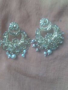 Earing Gold And White Colour 😻💓