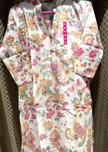 Floral Button Down Kurti
