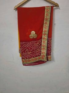 Elegant Red Saree