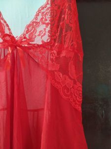 Red Lace Babydoll Lingerie