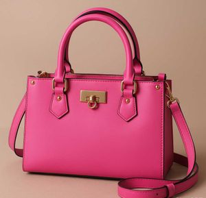 Hot Pink Top Handle Bag